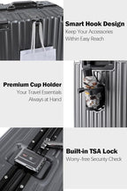HotWay 24 Inch Aluminum Frame Luggage - Image 4