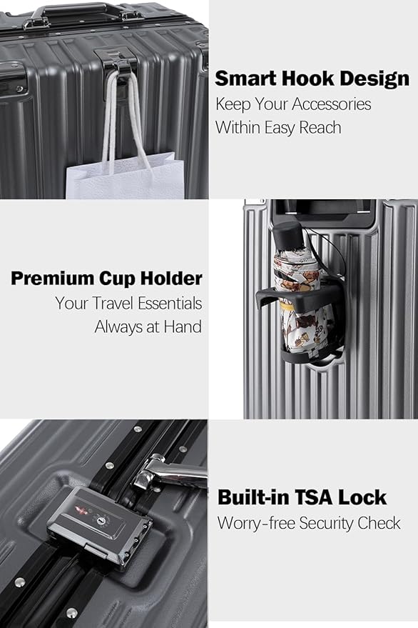 HotWay 26 Inch Aluminum Frame Luggage - Image 4