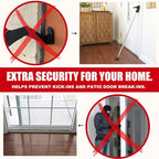 Door Security Bar, SECURITYMAN 2 in 1 Adjustable Door Stoppers Security Bar & - Image 7
