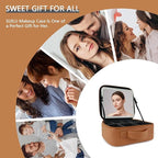 Makeup Bag with Led Mirror, Travel Makeup Organizer with 3 Color Setting - Image 6