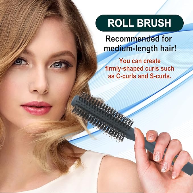 VESS Salon Roll Brush Professional Use PRO-200 For Short Hair and Medium Hair-D42 mm-Made in Japan