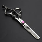 6/7/7.5/8/9 inch Japanese 440C Styling Studio Scissors Barber Professional Styling Tool Set Scissors (6-inch Thin Scissors)