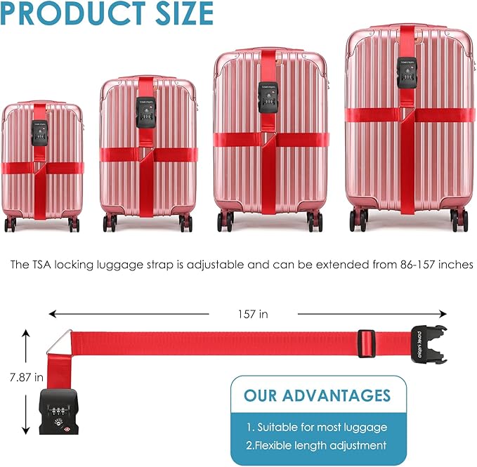 Travel Inspira Luggage Straps for Suitcases - Image 6