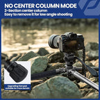 Fotopro Carbon Fiber Travel Tripod 2.2lbs Ultralight 64 Inch Portable Compact - Image 6