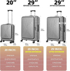 2 Pieces 20/29 Luggage Sets, 20 Inch Cabin Luggage - Image 2