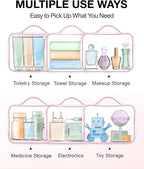 BAGSMART Clear Toiletry Bag, TSA Approved Travel Toiletry Bag Carry On Travel - Image 5