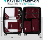 7 Set Compression Packing Cubes - Image 6