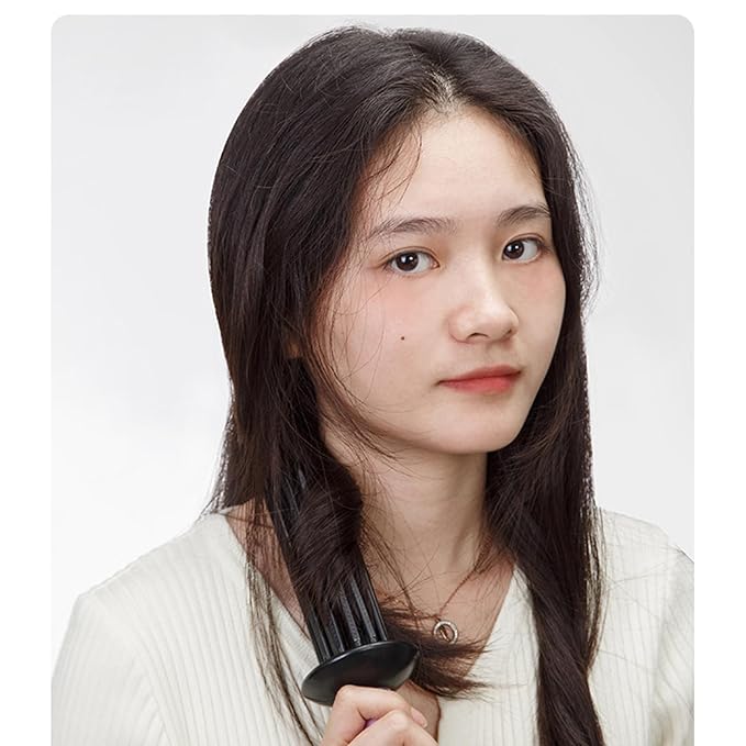 Practical Round Curling Comb Curl Defining Brush Hair Styling Tool for Women for Perfect Hairstyles for Casual Wear or Special Events (black)