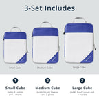 Compression Packing Cubes 3 Set, Compressible Space-Saving Packing Cubes - Image 3