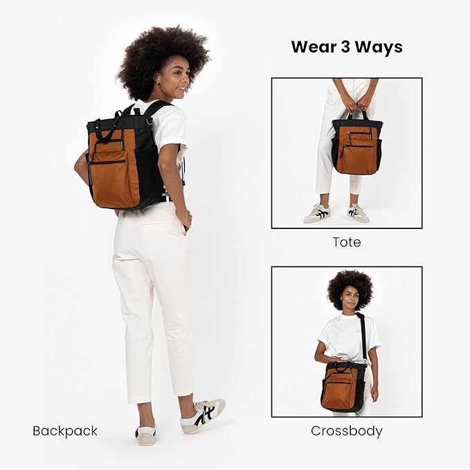 Sherpani Soleil, Anti Theft Convertible Backpack, 3 in 1 Tote Bag, Cross Body - Image 4