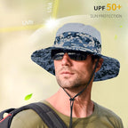 Sun Hats for Men Women Fishing Hat UPF 50+ Breathable Wide Brim Summer UV - Image 6
