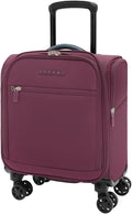 Verage Under Seat Luggage with Wheels，Softside Small Suitcase Spinner Carry On by VERAGE