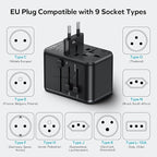 MOMAX Universal Travel Adapter, 170W GaN International Power Adapter, 2 USB-C 2 - Image 6