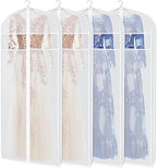 Zilink Dress Bags for Gowns Long 72-inch Garment Bags for Long Dresses Clear by Zilink