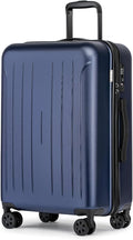 KYME Suitcase Hardshell With Double Spinner Wheels, PC+ABS TSA Lock Travel by KYME