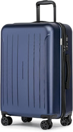 KYME Suitcase Hardshell With Double Spinner Wheels, PC+ABS TSA Lock Travel by KYME