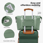 LONG VACATION 3 Piece Carry On Luggage 20 Inch Suitcase - Image 5