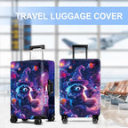 Raccoon Luggage Cover Washable Suitcase Protector Anti-Scratch, Stretchable Fit - Image 5