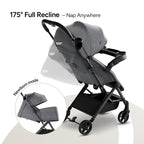 Mompush Lithe V2 Lightweight Travel Stroller, Compact Foldable Baby Stroller - Image 4