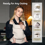 Bc Babycare CocoonGo Baby Carrier – CloudTouch Soft & Ergonomic Baby Carrier - Image 5