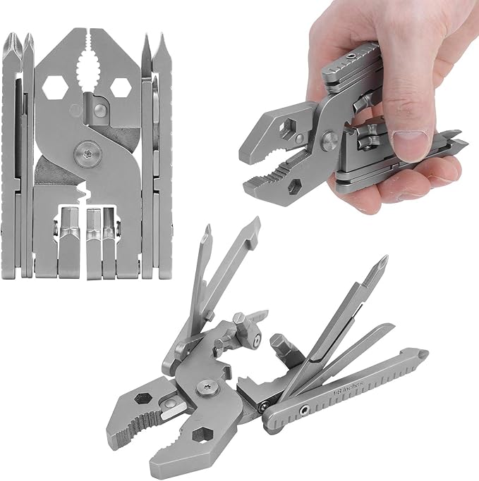 Multitool, Outdoor 25in1 MultiFunctional Pliers Kit Stainless Steel Multitool - Image 8