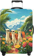 Alpaca Luggage Cover Washable Suitcase Protector Anti-Scratch, Stretchable Fit by THISFIND