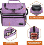 OPUX Lunch Box For Women, Insulated Large Lunch Bag Adult Work, Double Decker - Image 6
