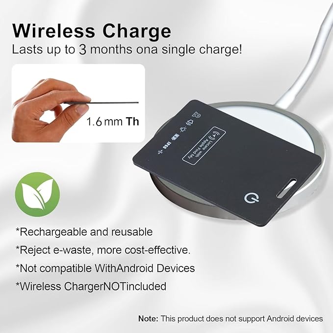 LBPRT Air-Tag Card Rechargeable Wallet Tracker Thin 1.6mm 2 Pack, Smart Locator - Image 3
