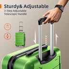 SHOWKOO Luggage Sets Expandable PC+ABS Durable Suitcase Sets Double Wheels TSA - Image 6