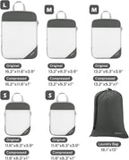 Compression Packing Cubes, Gonex Extensible Storage Mesh Bags Organizers - Image 3