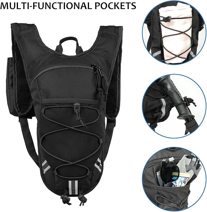 Lightweight Hydration Backpack 2L Water Bladder Pack - Image 4