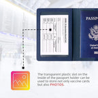 TIGARI Passport Holder for Travel Women Men, PU Leather Passport Wallet Cover - Image 2