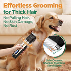 Gimars Professional 7000rpm Low Noise 55db Cordless Rechargeable Dog Clippers, 3.0 Motor Powerful Dog Long Hair Trimmer Grooming Shaver Kit, Electric Pet Hair Clippers for Cat, Horse