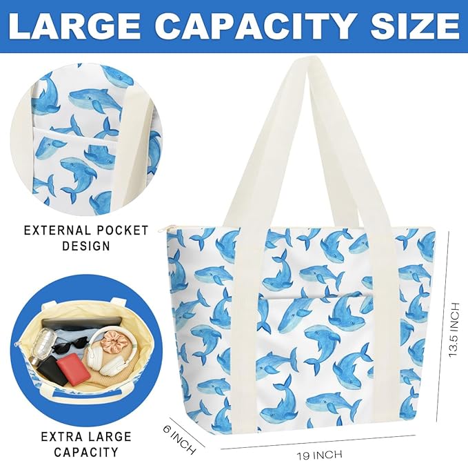 Beach Bags Wet Bag for Swimsuit Tote Bag for Friends Travel Gifts, Aloha Bags - Image 2