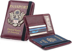 Passport Holder for Travel Women Men, Passport Wallet RFID Blocking US Passport - Image 7