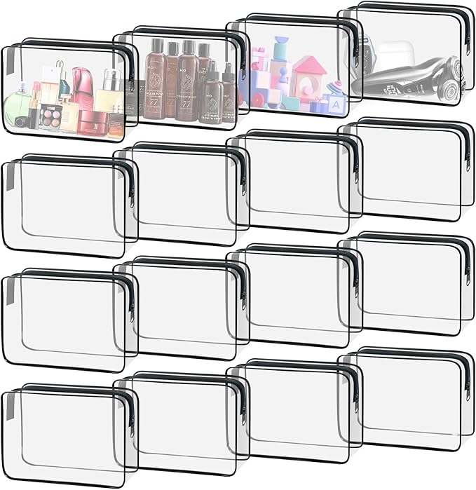 16 Pack Waterproof Cosmetic Bag TSA Approved Toiletry Bag, Portable Travel Pouch by YedsIntu
