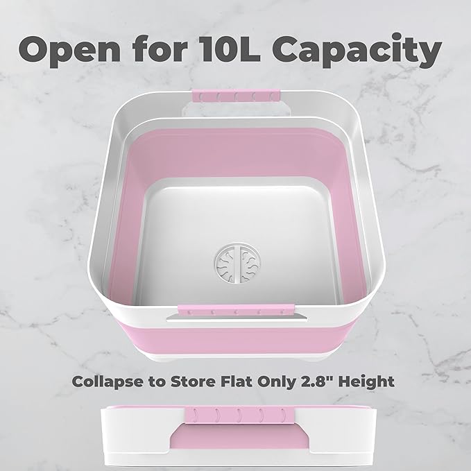 Wash Basin for Baby Bottles, Versatile Wash Tub for Kitchen, Outdoor Camping - Image 2