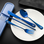Boulder Bee | Travel Utensils Set | Reusable Camping Cutlery Set | Stainless - Image 2