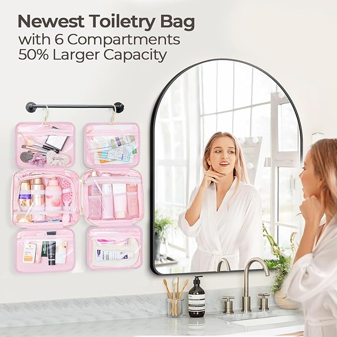 Hanging Travel Toiletry Bag for Women Detachable Toiletry Bag - Image 2