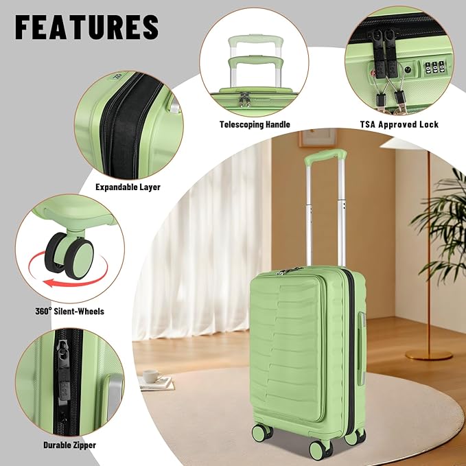 22×14×9 Airline Approved Carry On Luggage - Image 6