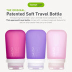 humangear GoToob+ 3-Pack | Refillable Silicone Travel Bottle | Locking Lid | - Image 2