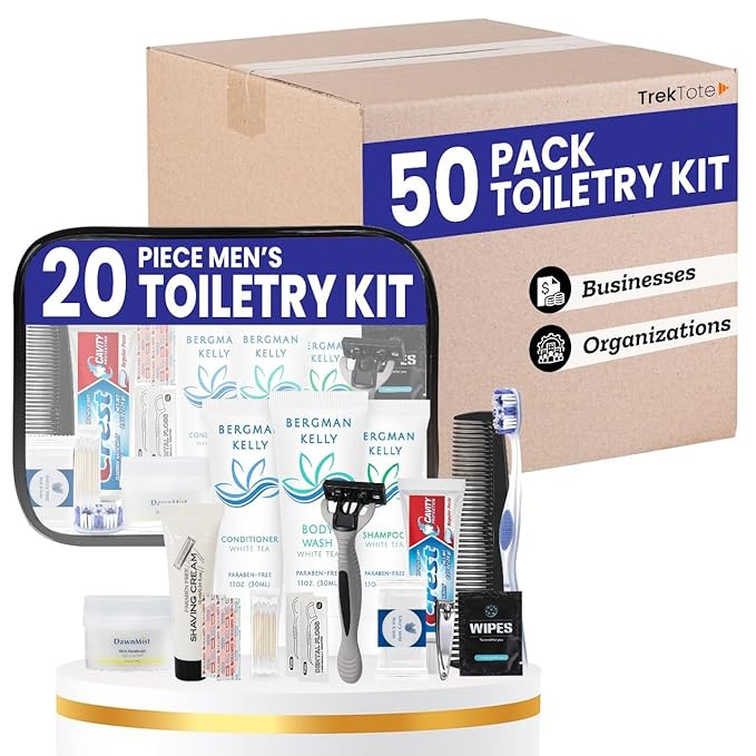 Trektote Bulk Hygiene Kit For Men And Women – 20 Piece Set Of Travel Size by Trektote