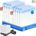 Vacuum Storage Bags for Clothing, 8 Pack Vacuum Seal Bags for Clothes, by Vacbird