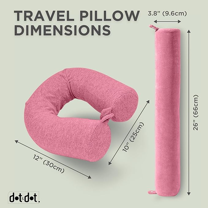 Dot&Dot Twist Memory Foam Travel Pillow - Image 6