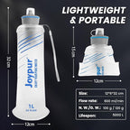 Collapsible Water Bottle with Filter - 1L Squeeze Water Filtered Bottle Camping - Image 8