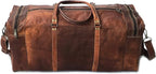 KK's Vintage Leather Duffel Bag, Handcrafted, Stylish & Durable, Genuine - Image 5