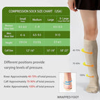 LEVSOX Compression Socks for Pregnant Women 20-30 mmHg Knee High Cute Funny - Image 4