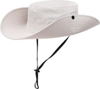 Womens Summer Sun Hat Beach Hat Wide Brim Outdoor UV Protection Hat Foldable - Image 5