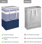 HomeHacks 2-Pack Large Laundry Basket, Waterproof, Freestanding Laundry Hamper - Image 3