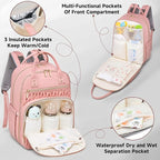 Diaper Bag Backpack, Stylish Baby Diaper Bag, Waterproof Travel Diaper - Image 3